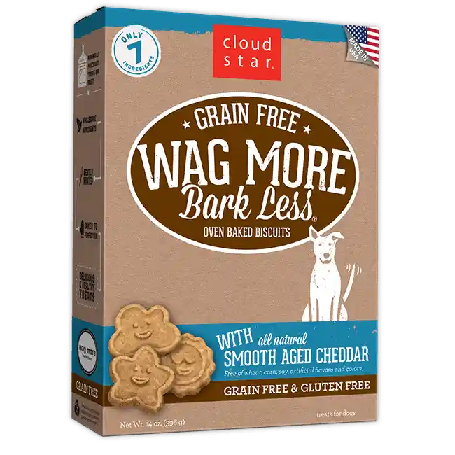 Cloud Star Wag More Bark Less Oven Baked Gain Free Smooth Aged Cheddar Dog Treats Cloud Star Wag More Bark Less Oven Baked Gain Free Smooth Aged Cheddar Dog Treats