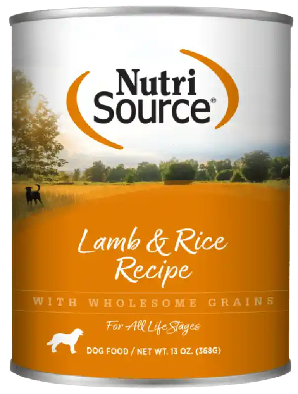 NutriSource Adult Lamb & Rice Canned Dog Food