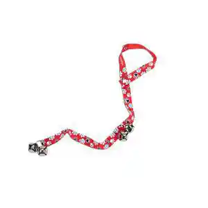 Dog Potty Training Bells, Red With Paws, 1" X 31"