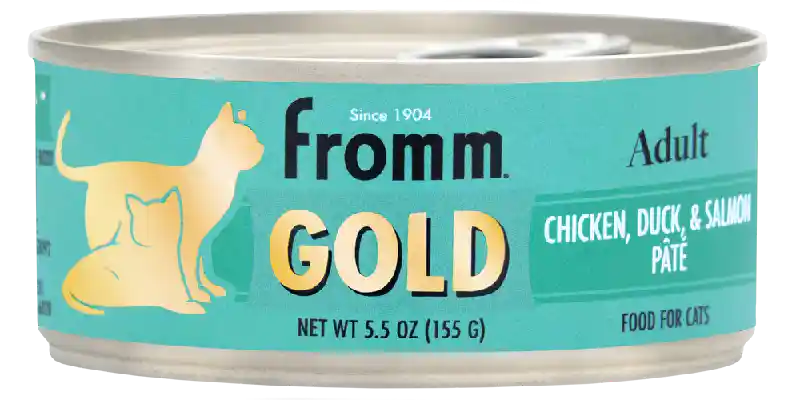Fromm Gold Cat Can Pate Adult Chicken Duck Salmon 12/3 Oz