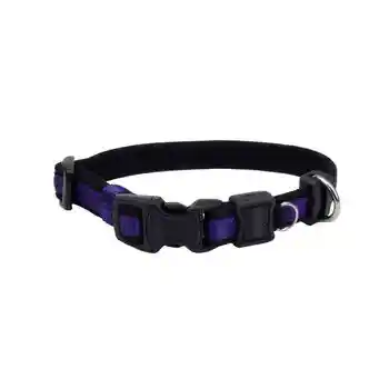 Adjustable Collar, Purple, 1" X 14"-20"