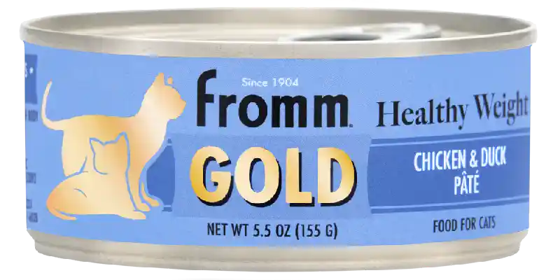 Fromm Gold Cat Can Pate Adult Healthy Weight Chick Duck 12/3