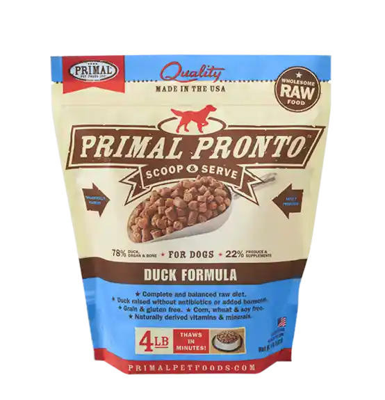 Pronto Raw Duck Frozen Dog Food 4-lb