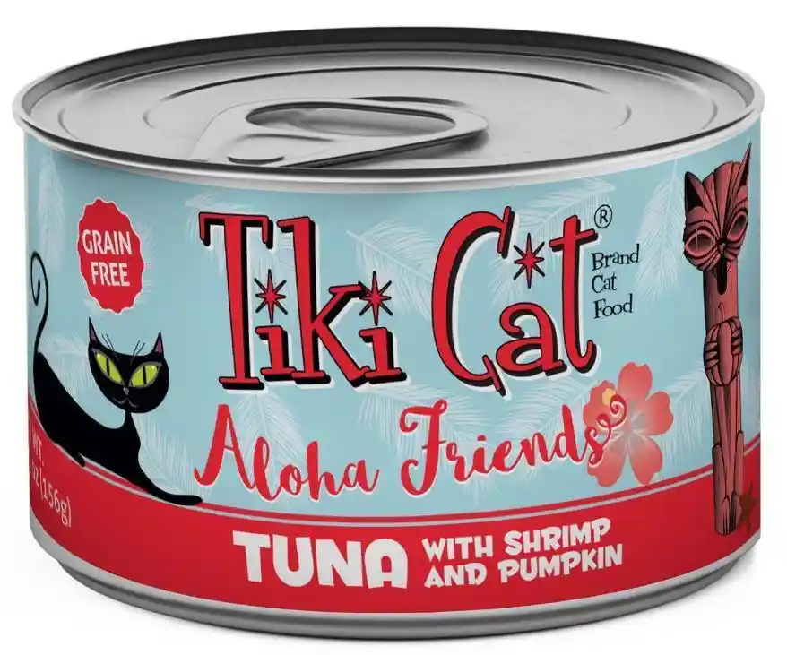 Tiki Cat Aloha Friends Grain Free Tuna With Shrimp & Pumpkin Canned Cat Food 2.8-oz