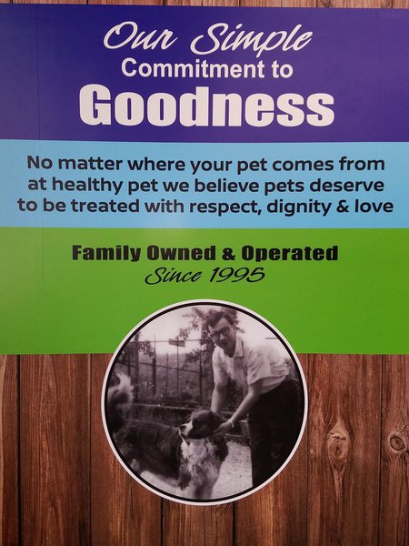 Our simple commitment to goodness. No matter where your pet comes from, at healthy pet we believe pets deserve to be treated with respect, dignity, and love. Family owned and operated since 1995.